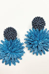 Blue Floral Earring