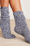 Cozychic Heathered Socks - Black/White