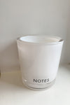 White Glass Candle Jar